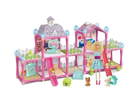 179Pcs DIY Villa Doll House Model For Girls Online now