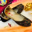 Hand-Made Multani Khussa For Girls - Multi Black on Sale