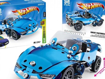 208Pcs Hot Wheel DIY Tech Bricks Racing Car on Sale