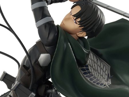 Bandai Tamashii Nations: Attack On Titan - Levi Ackerman Freedom Seeking Estatua Ichibansho For Cheap