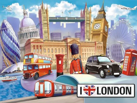 Ravensburger Rompecabezas: Londres ciudad Kids XXL 100 piezas on Sale