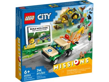 LEGO City Misiones de Rescate de Animales Salvajes 60353 Hot on Sale