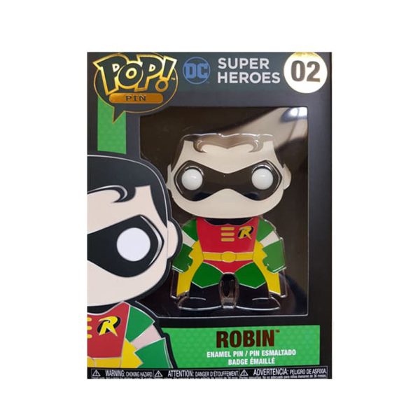 Funko Pop Pin: DC Super Heroes - Robin Pin Esmaltado For Sale