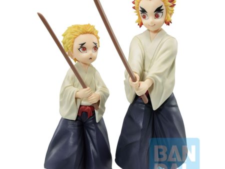 Bandai Tamashii Nations: Demon Slayer Kimetsu No Yaiba - Kyojuro Rengoku y Senjuro Rengoku Estatua Ichibansho Immortal Ties Sale