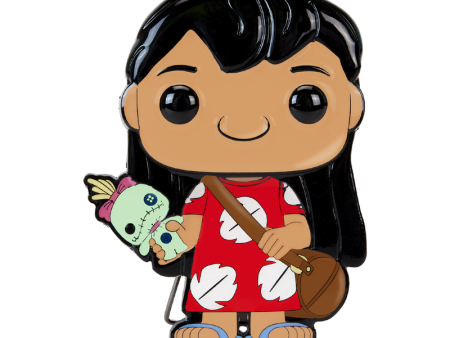 Funko Pop Pin: Disney Lilo y Stitch - Lilo Con Trapos Pin Esmaltado Fashion