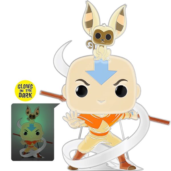 Funko Pop Pin: Avatar El Ultimo Maestro Del Aire - Aang y Momo on Sale