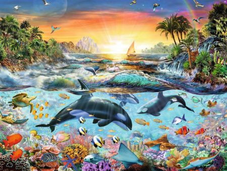 Ravensburger Rompecabezas: Paraiso de Orcas Kids XXL 200 piezas For Sale