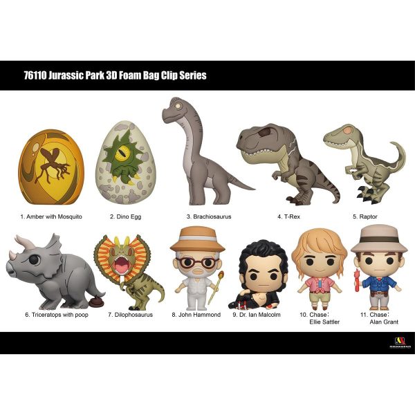 Monogram Llavero 3D para Mochila: Universal Studios Jurassic Park - Figura Sorpresa Series 1 on Sale