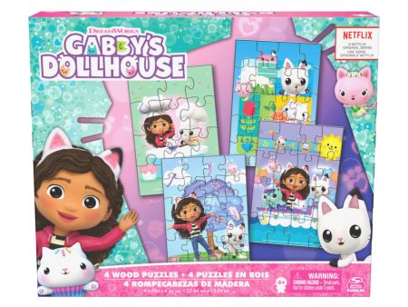 Cardinal: Gabbys Dollhouse - Rompecabezas 4 Pack Online Sale