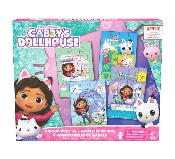 Cardinal: Gabbys Dollhouse - Rompecabezas 4 Pack Online Sale